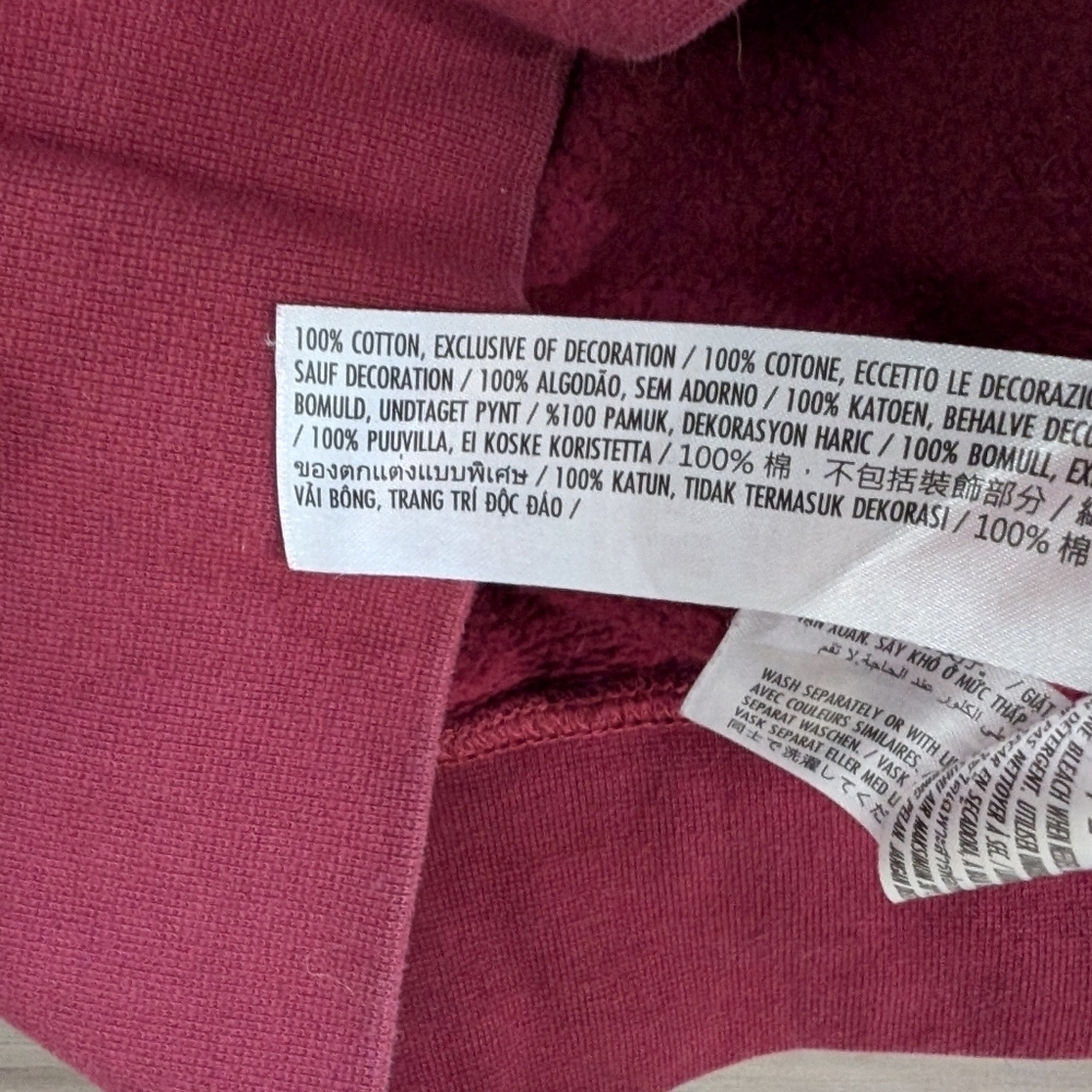 Disneyland Mickey Mouse Maroon Crew Neck Sweatshirt - Picture 3 of 5